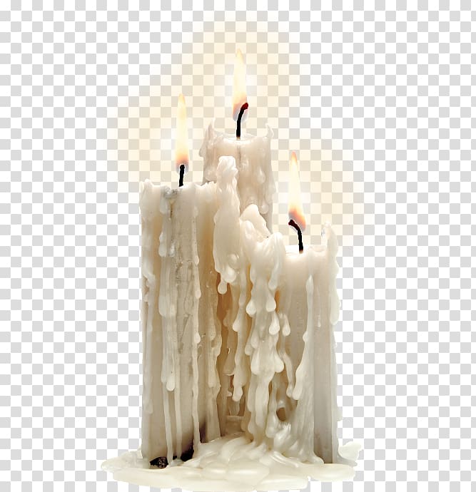 three lighted candle, Candle, Burning candles transparent background PNG clipart