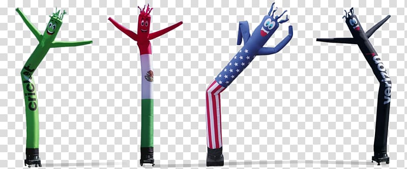 LookOurWay Air Dancers Inflatable Tube Man Advertising, sky dancers transparent background PNG clipart