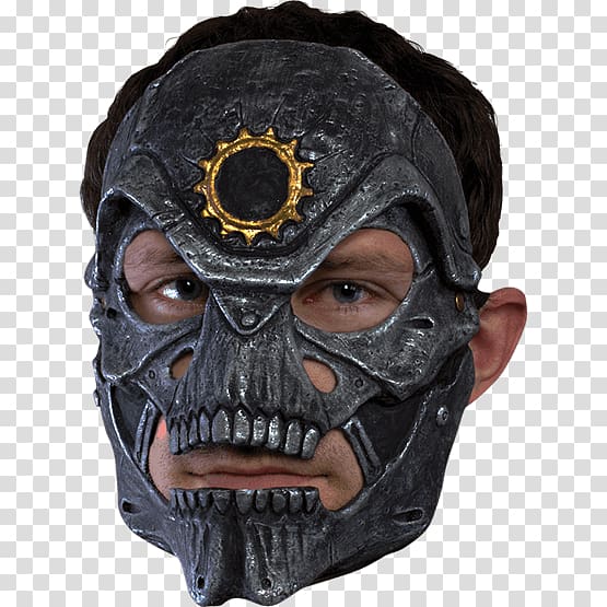 Mask Live action role-playing game Knife Trophy Skull, mask transparent background PNG clipart