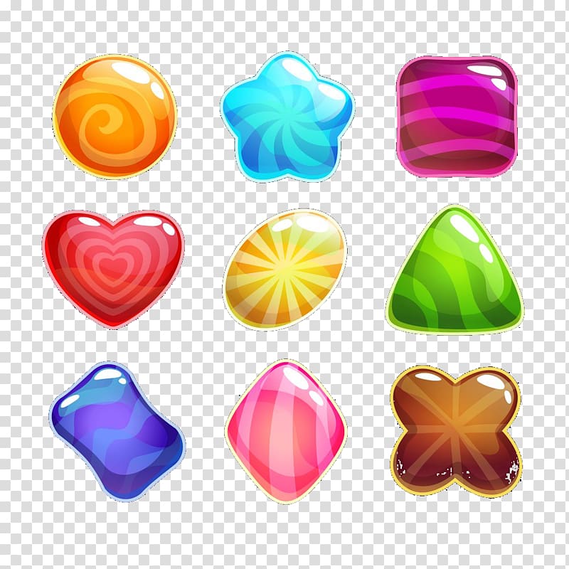 Shape Square, Various shapes of candy transparent background PNG clipart