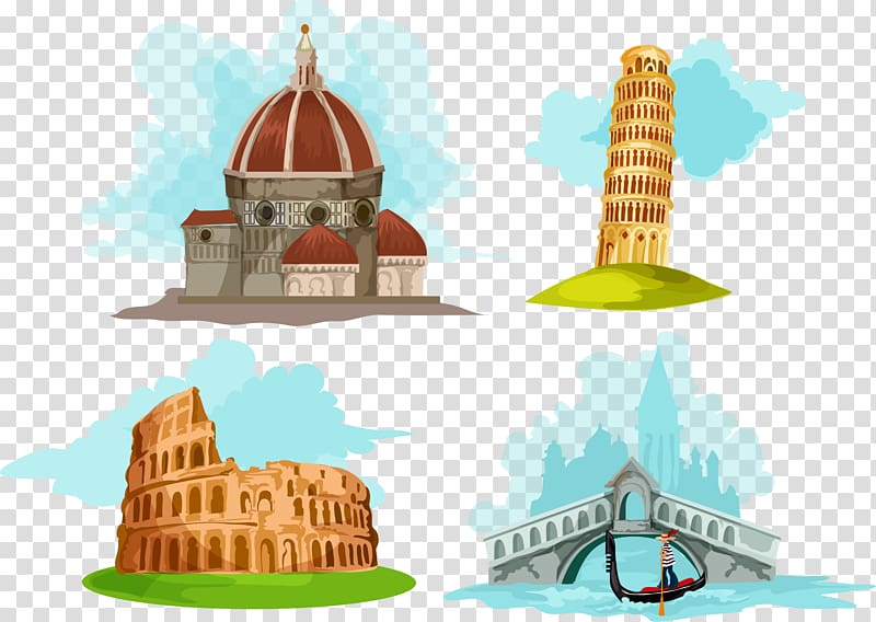 Big Ben , Leaning Tower of Pisa Working on the Statue of Liberty Eiffel Tower, material Buildings Leaning Tower of Pisa, Italy transparent background PNG clipart