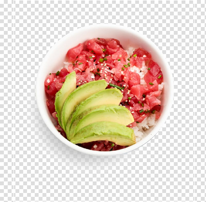 Steak tartare Salmon tartare Salad Sushi avocado, salad transparent background PNG clipart