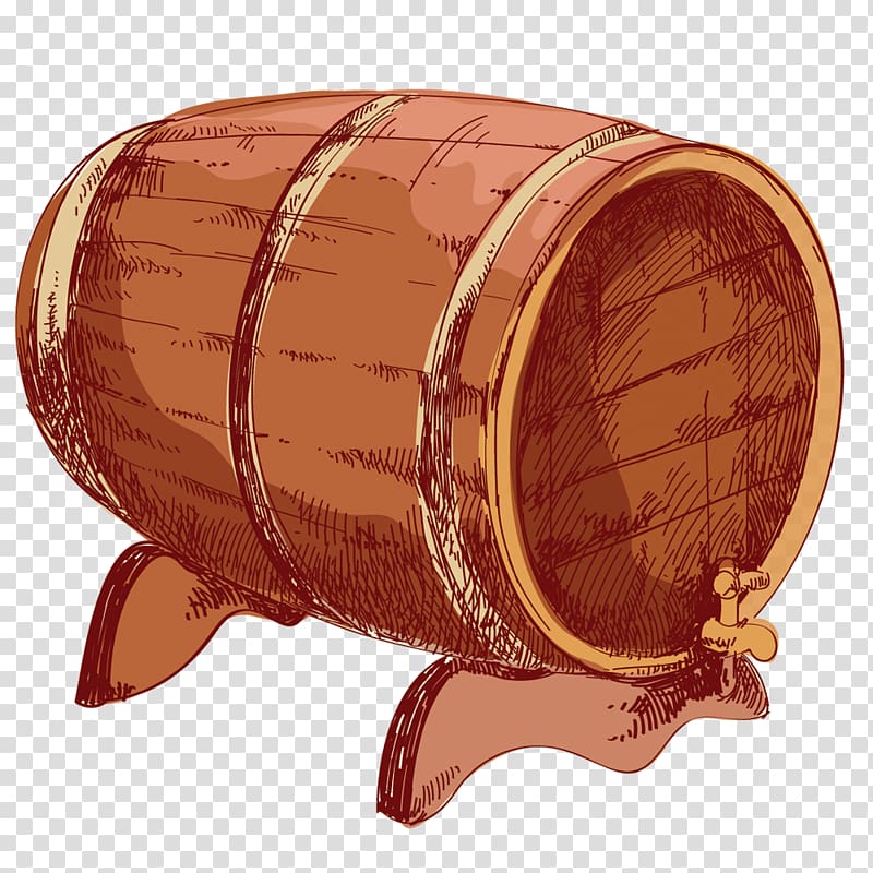 Red Wine Beer Barrel Sake, Wine barrel material transparent background PNG clipart