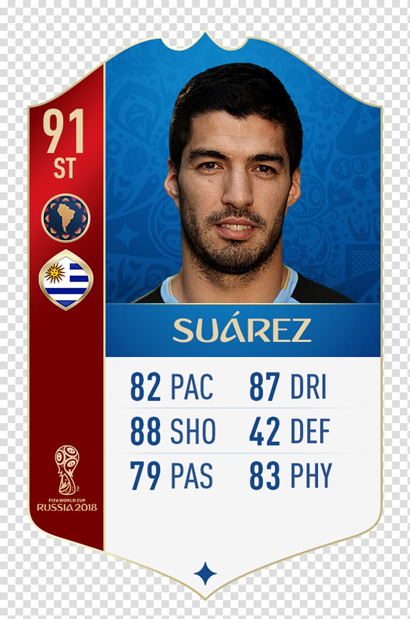Luis Suárez FIFA 18 2018 FIFA World Cup qualification, CONMEBOL 2014 FIFA World Cup, football transparent background PNG clipart