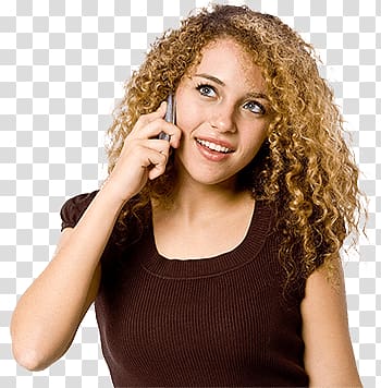 woman holding phone , Woman on the Phone transparent background PNG clipart