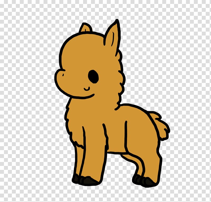 Llama Animation Cartoon Cuteness, same transparent background PNG clipart