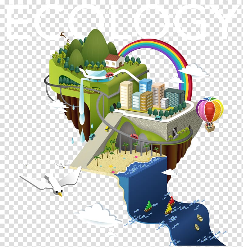 Ecology Illustration, City building perspective transparent background PNG clipart