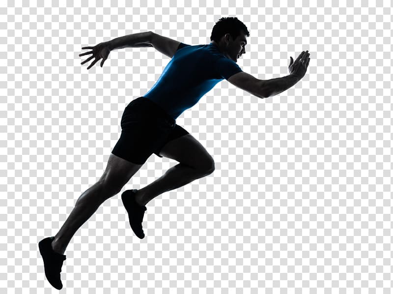 man running illustration, Sprint Running Silhouette , Running Man transparent background PNG clipart