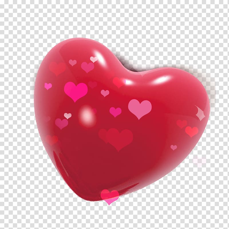 Valentine\'s Day Heart Red Qixi Festival, Creative Valentine\'s Day transparent background PNG clipart