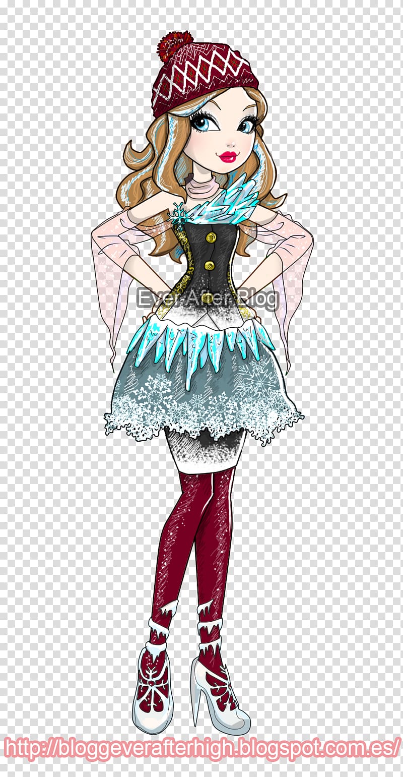 Ever After High The Snow Queen Daughter Doll, doll transparent background PNG clipart