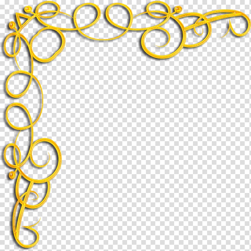 Gold Information Computer Software , gold corner transparent background PNG clipart