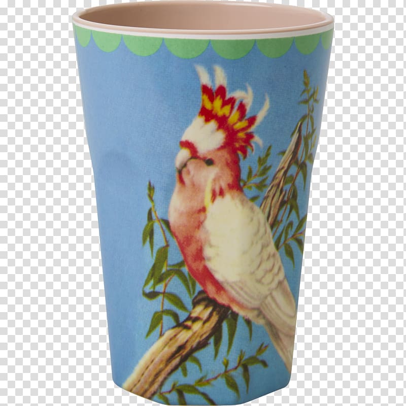 Melamine Paper Tea Glass Cup, cockatoo transparent background PNG clipart