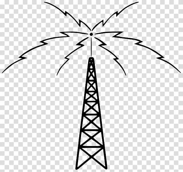 Amateur radio Telecommunications tower , radio transparent background PNG clipart