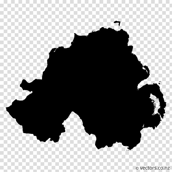 Flag of Northern Ireland Map, map transparent background PNG clipart