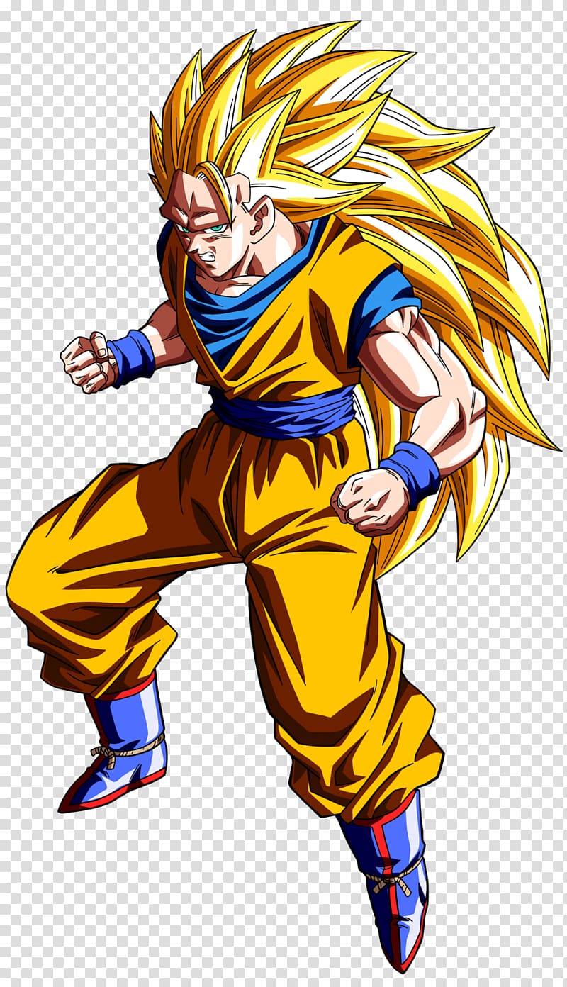 Dragon Ball Son Goku Super Saiyan 1, Goku Trunks Vegeta Gohan Majin Buu,  Dragon Ball Goku, boy, cartoon, cell png