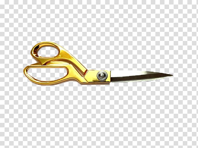 gold scissors opening ceremony transparent background PNG clipart