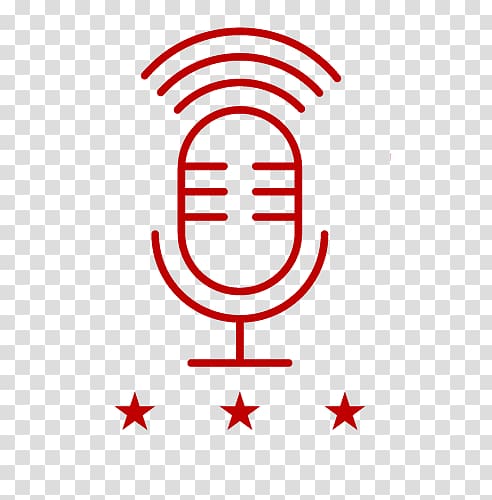 line style microphone podcast radio logo transparent background PNG clipart
