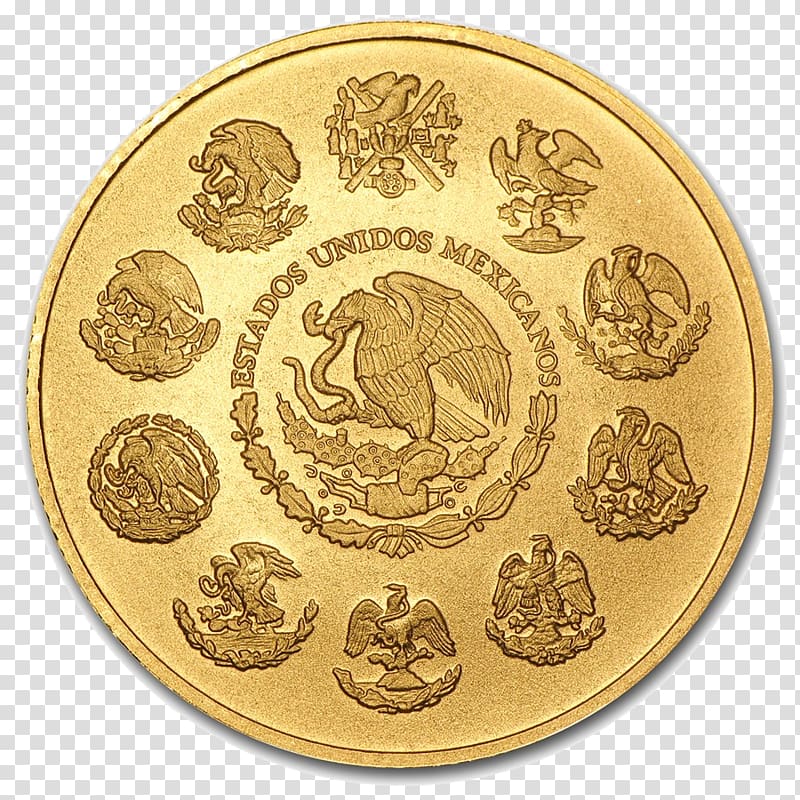 Libertad Gold coin Gold coin Silver, Coin transparent background PNG clipart