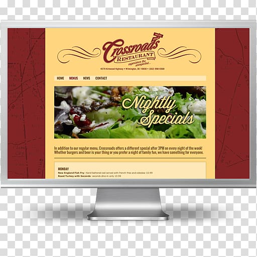 Display advertising Display device Restaurant Windows 7, Restaurant Menu Assignment transparent background PNG clipart