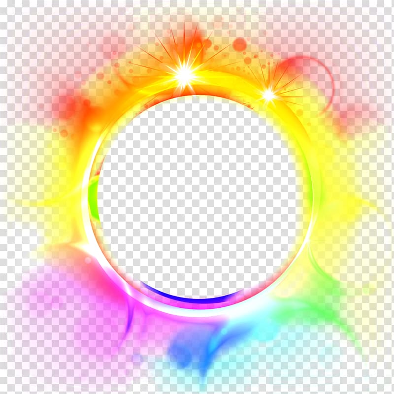round blue, orange, and yellow border, Scape editing, scape Effects HD transparent background PNG clipart