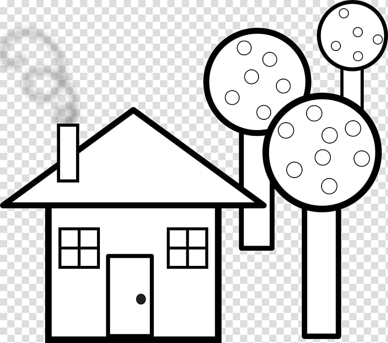 House Black and white , Art Black transparent background PNG clipart