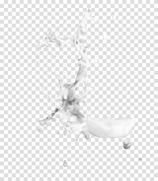 white liquid illustration, Black and white Liquid, Milk splash healthy food transparent background PNG clipart