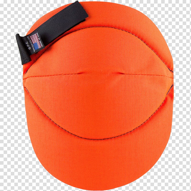 Safety orange Yellow Knee pad, high elasticity foam transparent background PNG clipart