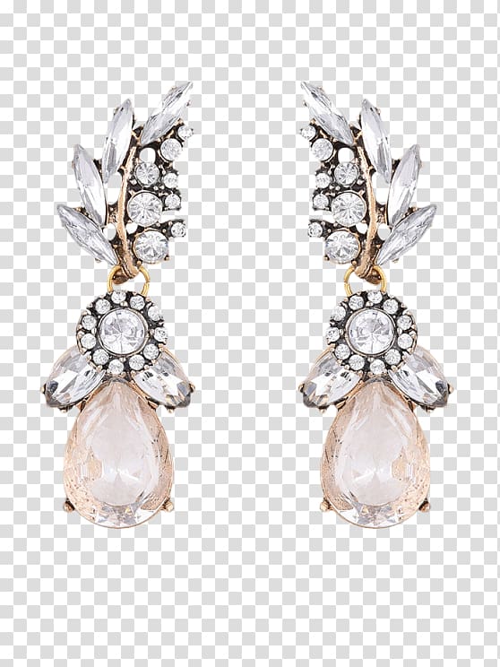 Earring Imitation Gemstones & Rhinestones Jewellery Bijou Necklace, wholesale bling belts transparent background PNG clipart