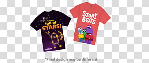 T-shirt StoryBots Sleeve Outerwear, T-shirt transparent background PNG clipart thumbnail