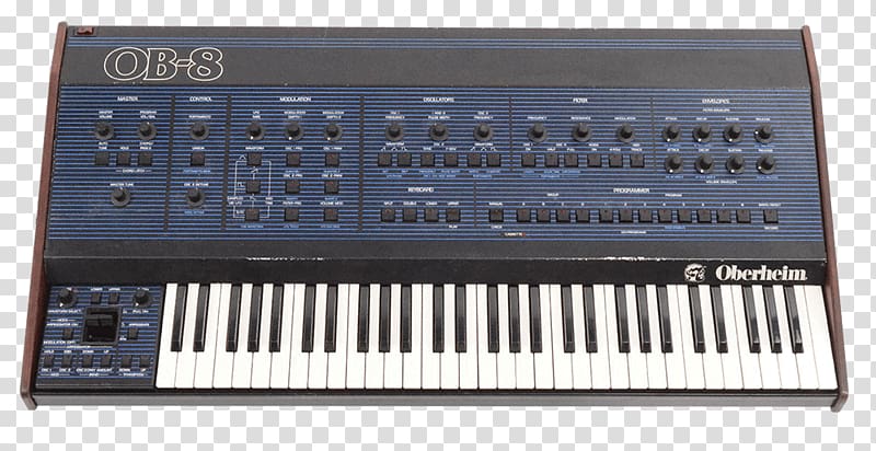 Oberheim OB-Xa Oberheim OB-8 Analog synthesizer Musical keyboard, musical instruments transparent background PNG clipart