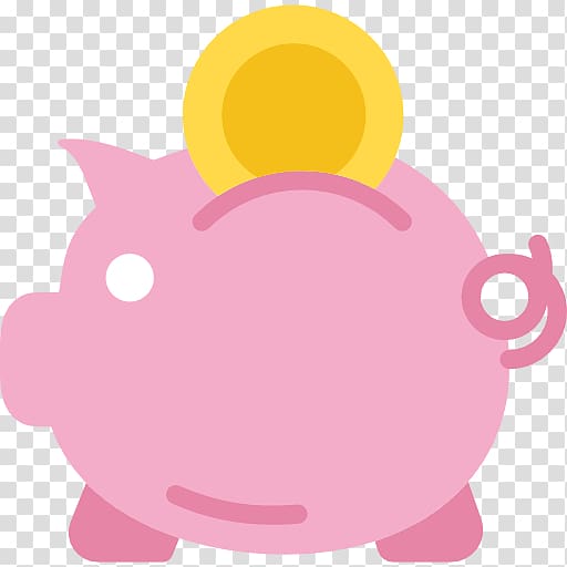 Piggy bank transparent background PNG clipart