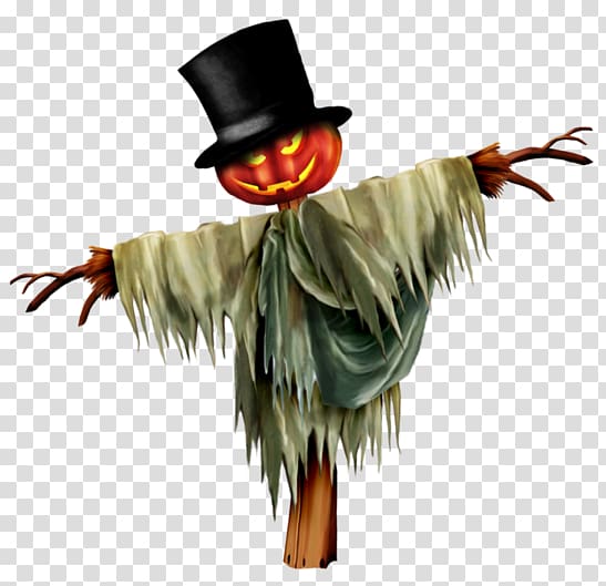Halloween costume Scarecrow , breadcrumbs transparent background PNG clipart
