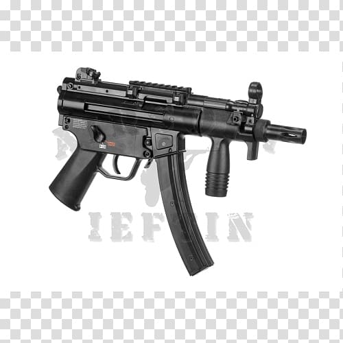 Assault rifle Firearm Heckler & Koch MP5K, assault rifle transparent background PNG clipart