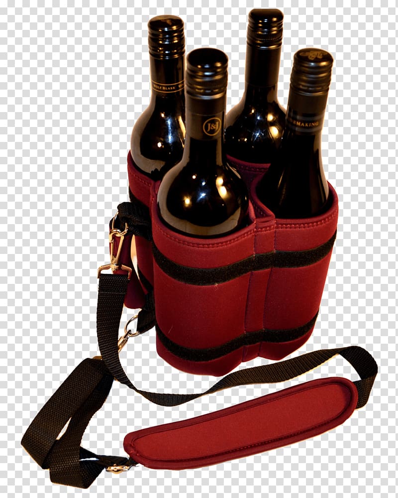 Wine cooler Distilled beverage Liqueur Bottle, burgundy strips transparent background PNG clipart