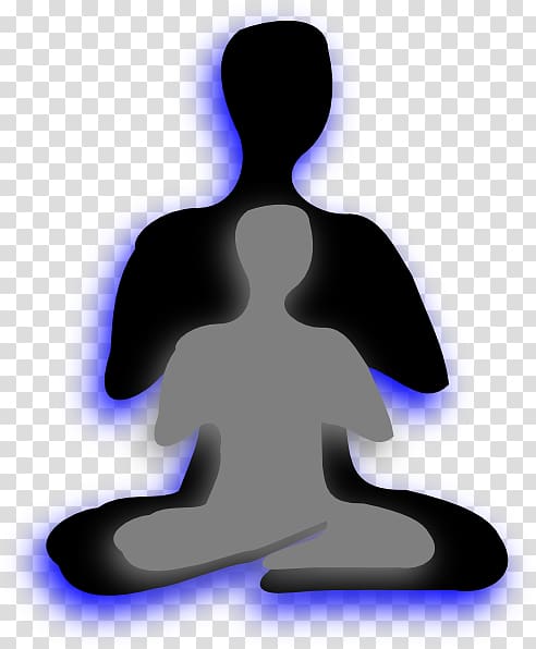 Silhouette Meditation Font, yoga meditation transparent background PNG clipart