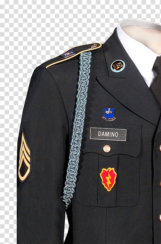 Infantry Blue Cord Army Service Uniform Military Soldier Aiguillette, military transparent background PNG clipart