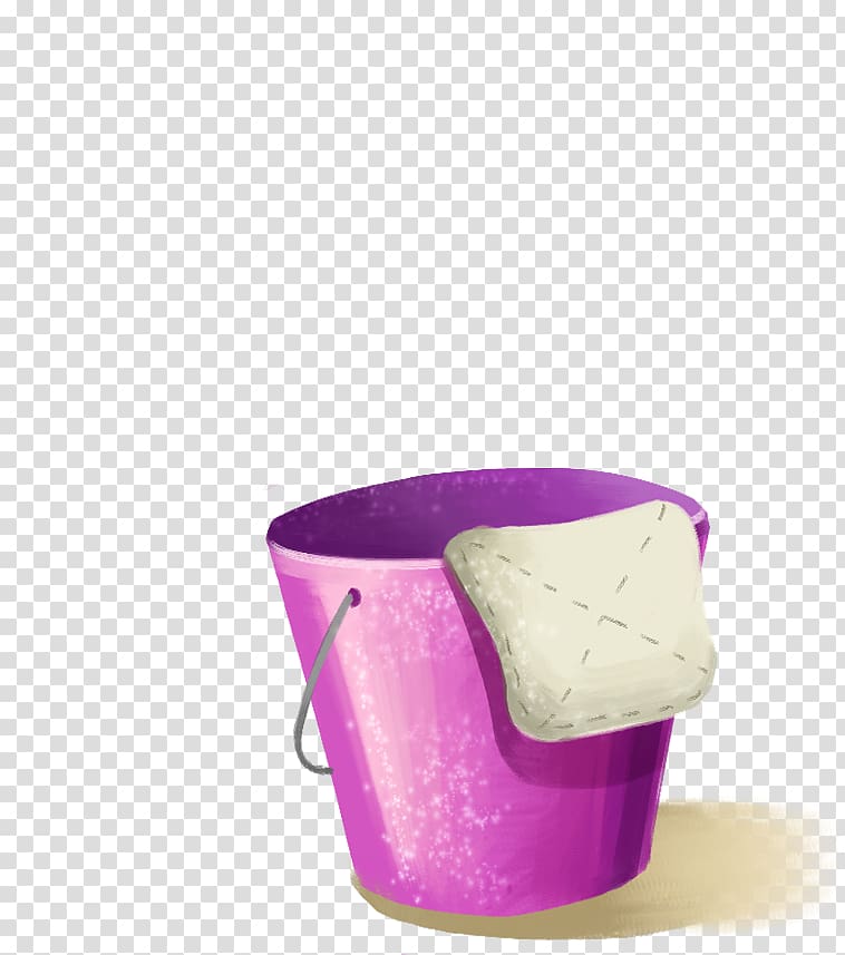 Cartoon Bucket Purple, Drawing bucket transparent background PNG clipart