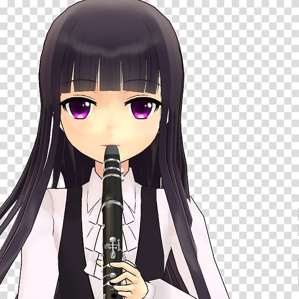 Anime Clarinet Chibi Mangaka Saxophone, Anime transparent background PNG clipart