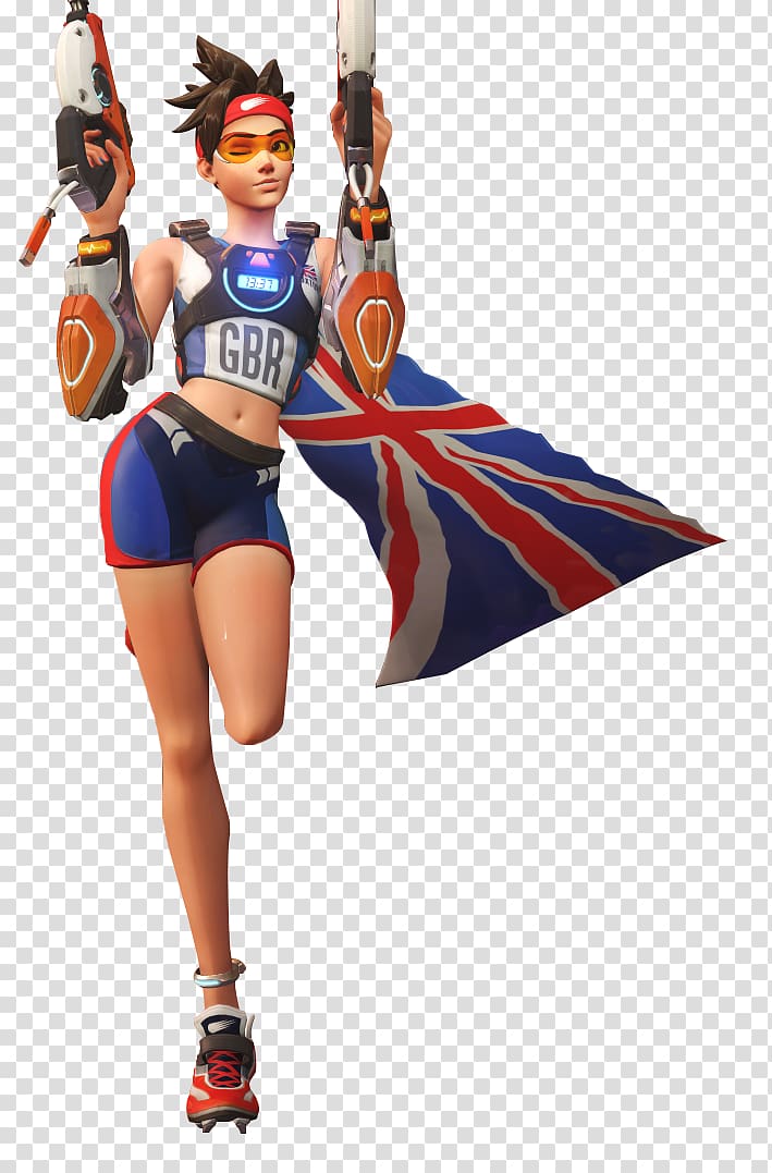 Overwatch Tracer Lesbian Transgender flags, Tracer Overwatch transparent background PNG clipart