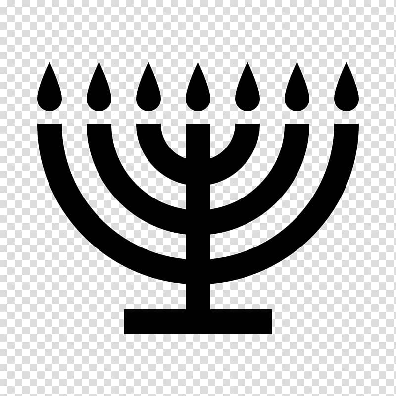 Menorah Hanukkah Temple in Jerusalem Symbol Religion, symbol transparent background PNG clipart