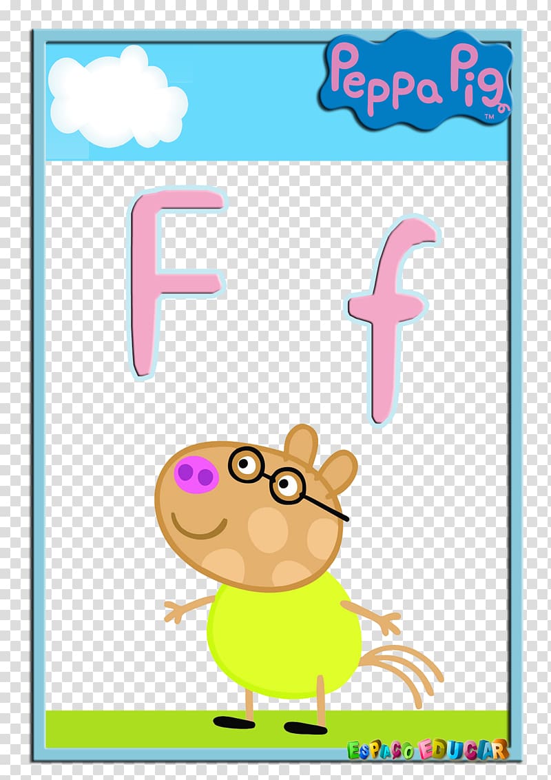 George Pig Mummy Pig Alphabet, pig transparent background PNG clipart