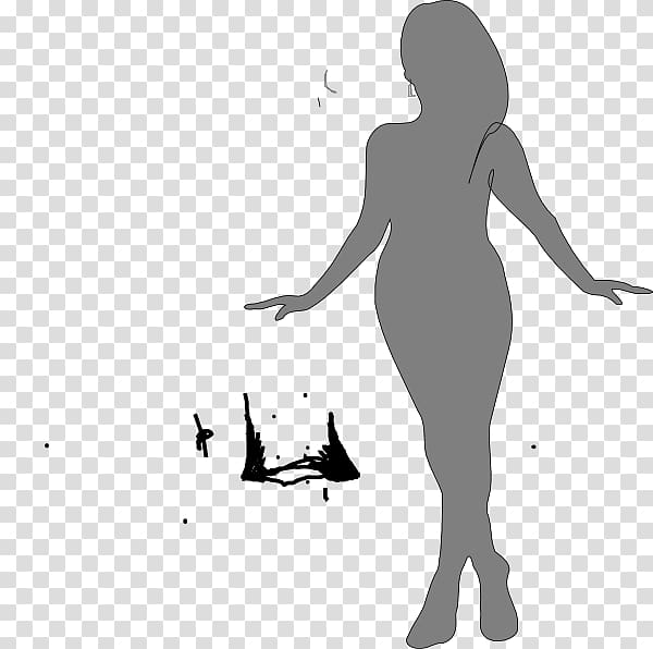 Silhouette Female body shape Woman , Silhouette transparent background PNG clipart