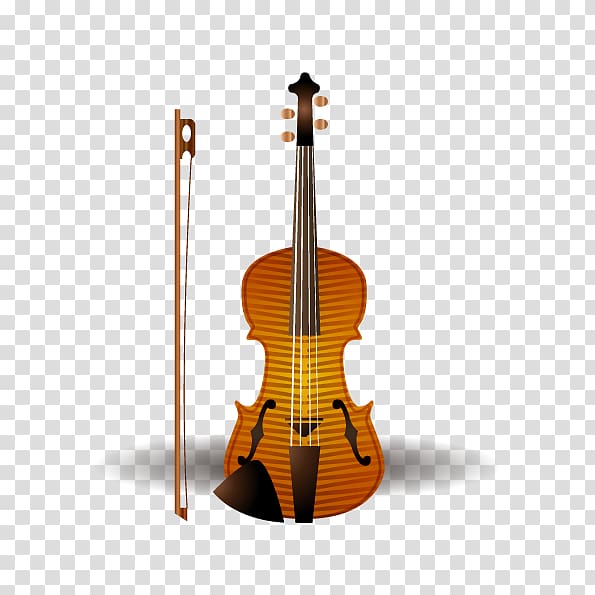Bass violin Violone, Hand-painted violin material transparent background PNG clipart