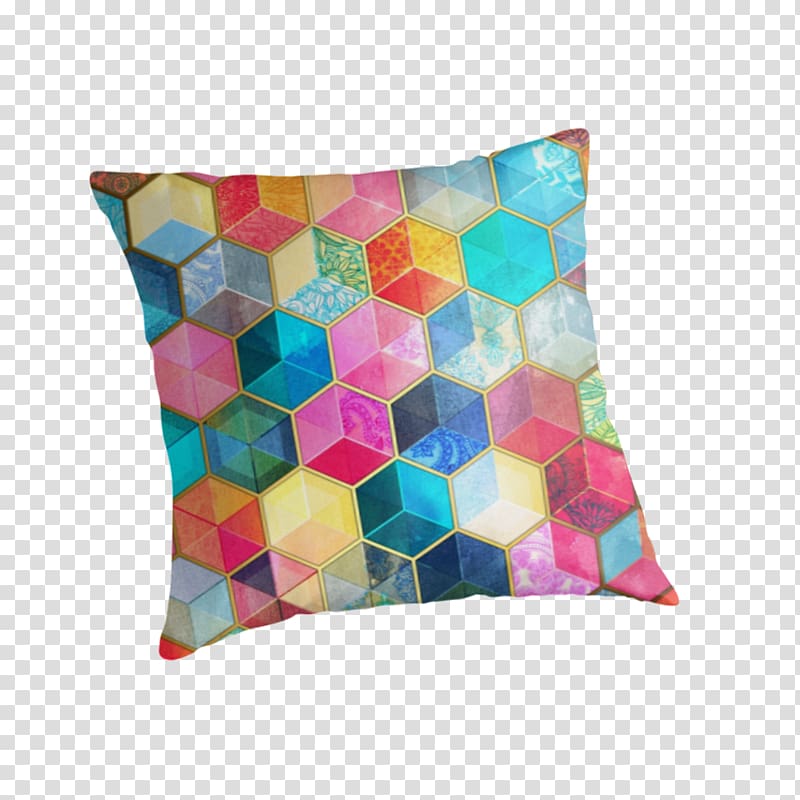 T-shirt Throw Pillows Honeycomb Hoodie Hexagon, boho pattern transparent background PNG clipart