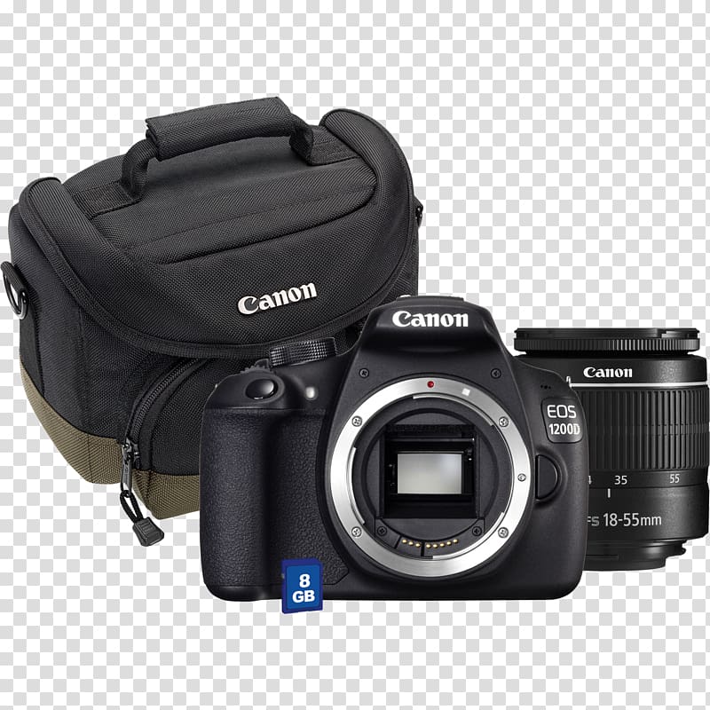 Canon EOS 1200D Canon EOS 1300D Canon EOS 750D Digital SLR, Camera transparent background PNG clipart