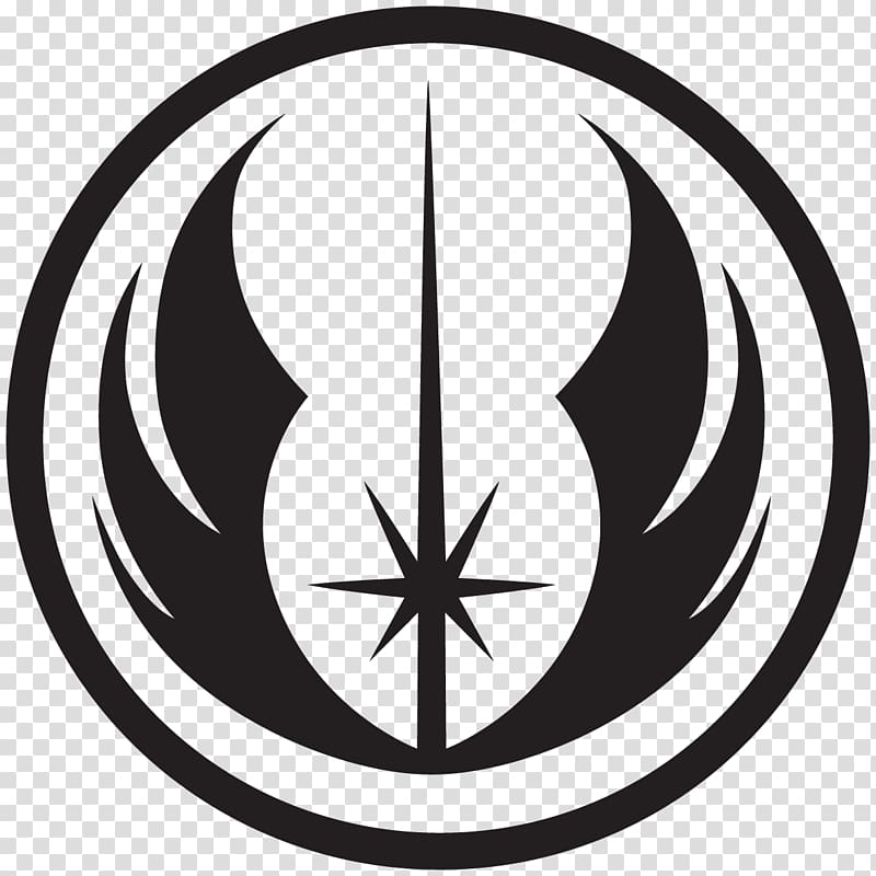 black wings logo, Star Wars Jedi Knight: Jedi Academy The New Jedi Order Logo, war transparent background PNG clipart