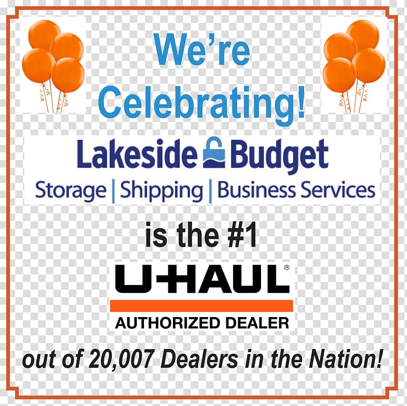 Lakeside Budget Storage U-Haul Neighborhood Dealer Self Storage Business, lakeside transparent background PNG clipart