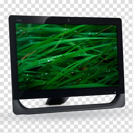 turned-on flat screen monitor, computer monitor gadget display device multimedia, 08 Computer Grass transparent background PNG clipart