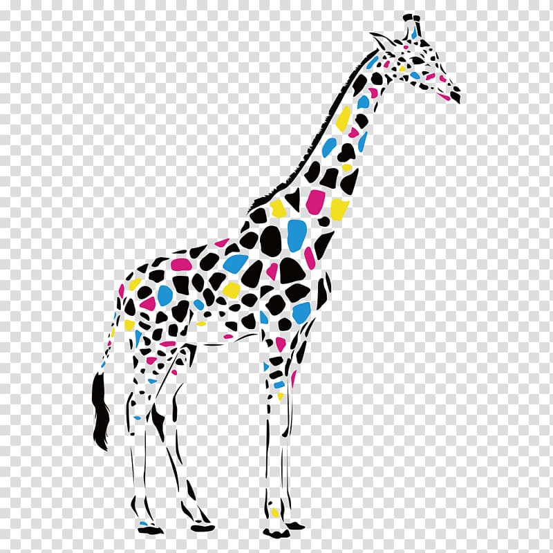 Reticulated giraffe Abstract art Drawing Painting, giraffe transparent background PNG clipart