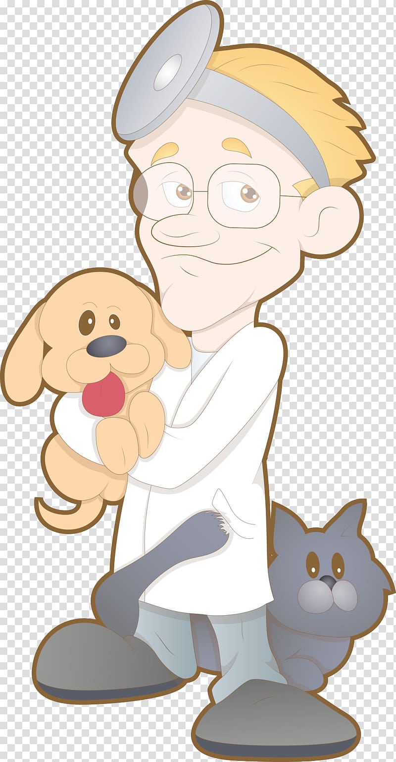 holding a dog pet doctor transparent background PNG clipart